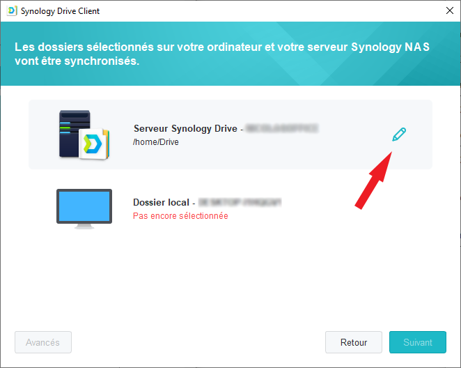 Comment configurer Synology drive client
